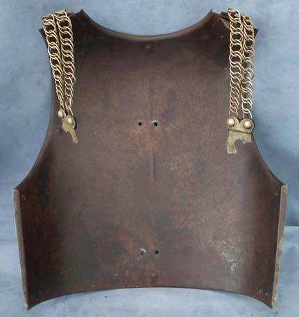 SOLD Antique 19th c French Cavalry Cuirassier Armor Cuirass Breast plate Back plate