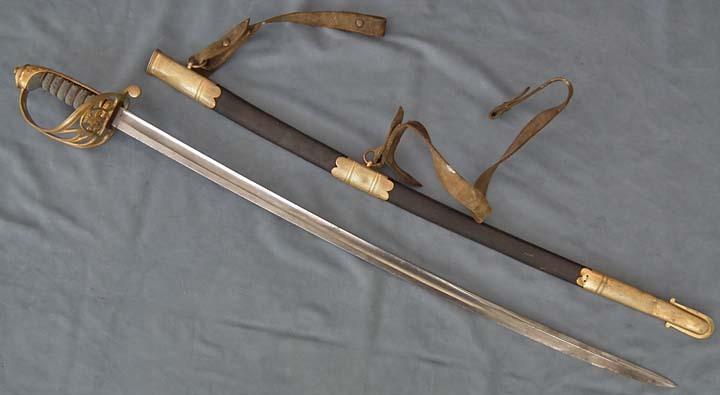 SOLD A scarce Antique 19th c British Victorian Infantry Sergeant’s Sword Sabre 1822/1845 Pattern