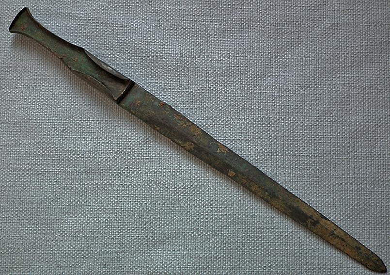 Ancient Luristan Bronze Sword Dagger 1150-900 BC