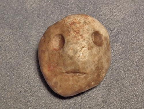 Authentic Antique Pre-Columbian Stone Pendant Mezcala Late Preclassic 300-100 BC