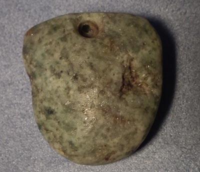 Antique Mezcala Pre-Columbian Stone Pendant Late Preclassic 300-100 BC