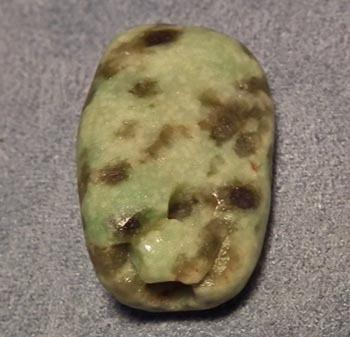 Antique Pre-Columbian Jade Pendant Mezcala Late Preclassic 300-100 BC
