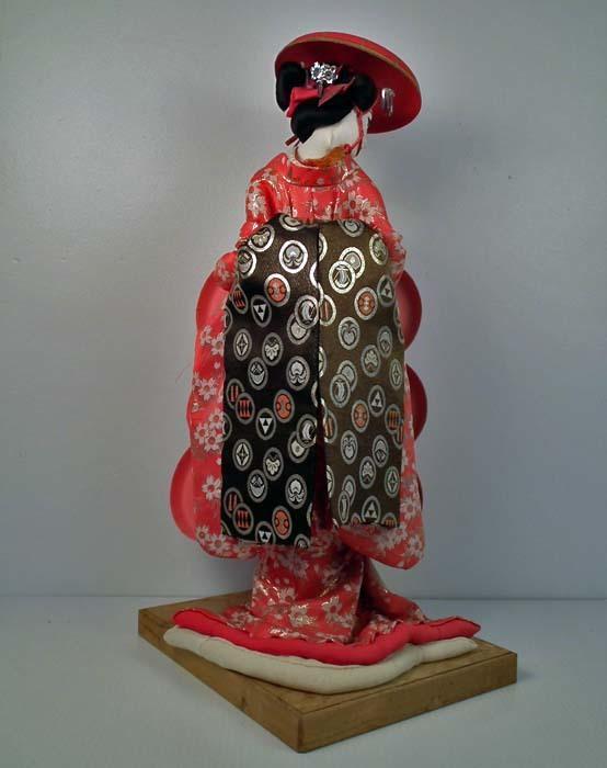 Huge old Japanese Geisha Courtesan Doll Showa Period