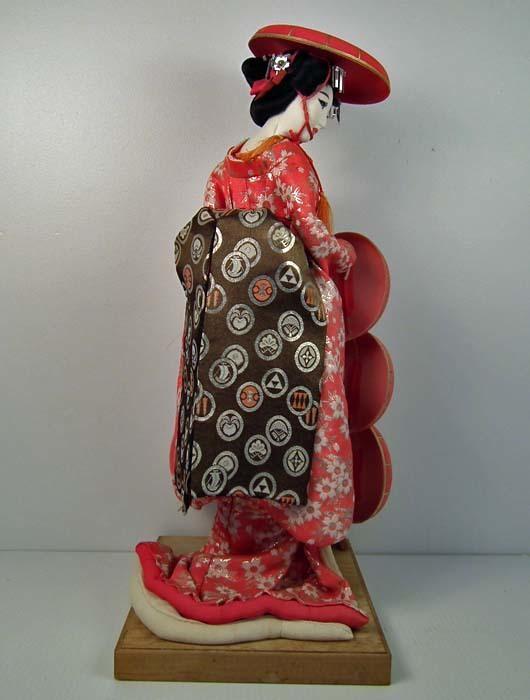 Huge old Japanese Geisha Courtesan Doll Showa Period