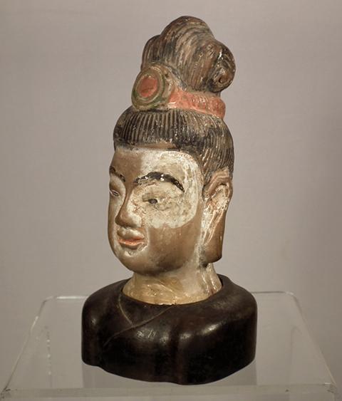 Antique Chinese Ming Dynasty Terracotta Head Avalokiteshvara Bodhisattva Guanyin Quan Yin