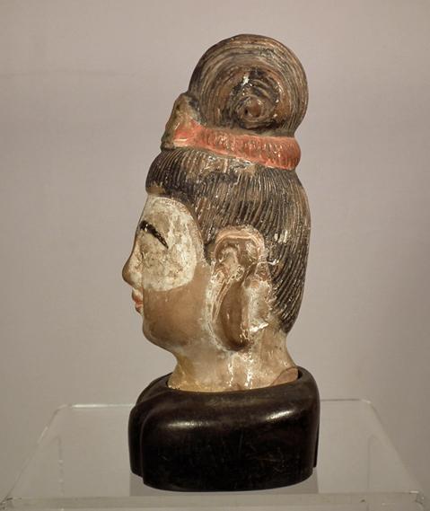 Antique Chinese Ming Dynasty Terracotta Head Avalokiteshvara Bodhisattva Guanyin Quan Yin