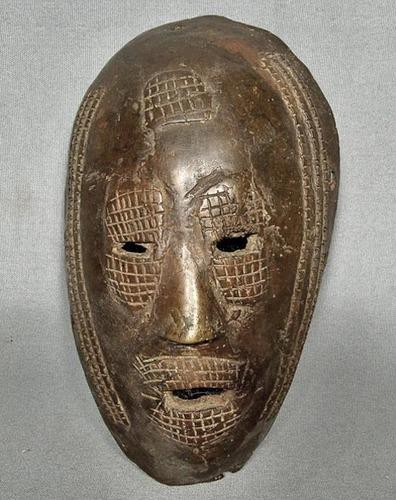 Authentic antique early 19th – early 20th c African Ancestral Bronze Mask