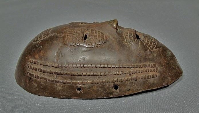 Authentic antique early 19th – early 20th c African Ancestral Bronze Mask