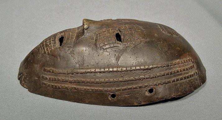 Authentic antique early 19th – early 20th c African Ancestral Bronze Mask