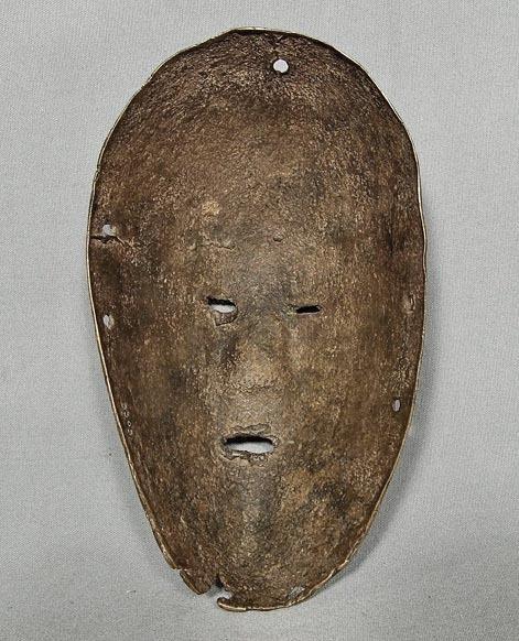 Authentic antique early 19th – early 20th c African Ancestral Bronze Mask