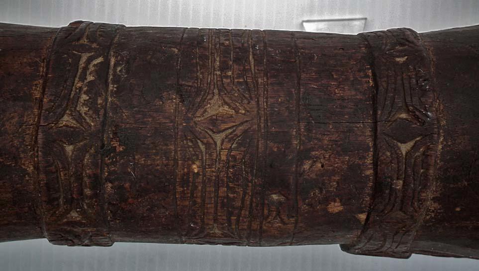 Antique Papua New Guinea Ceremonial wooden Drum Kundu Tifa