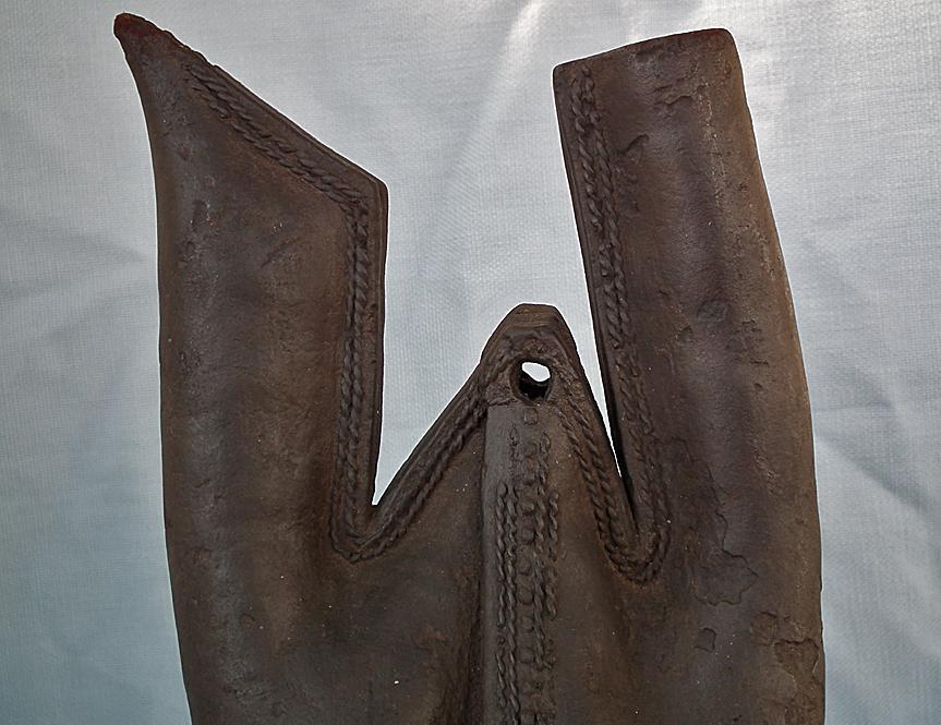 Antique Turkish Ottoman Military Leather Water Flask Matara 16th century