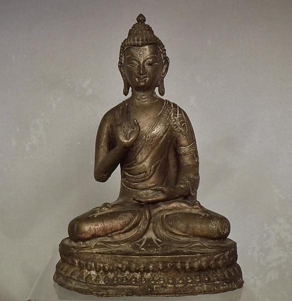 Antique 18th – 19th Century Sino Tibetan Bronze Figure Of Buddha