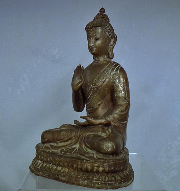 Antique 18th – 19th Century Sino Tibetan Bronze Figure Of Buddha