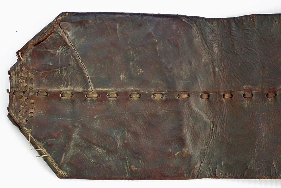 Antique 19th Century Polish Leather Money Belt Pas Trzos Krakowski