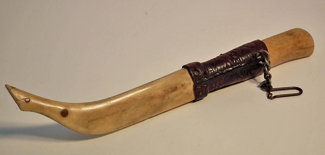 Superb Quality Antique Scrimshaw Finnish Knife Puukko