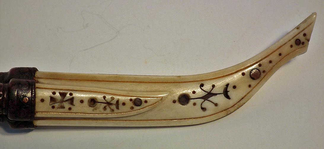 Superb Quality Antique Scrimshaw Finnish Knife Puukko