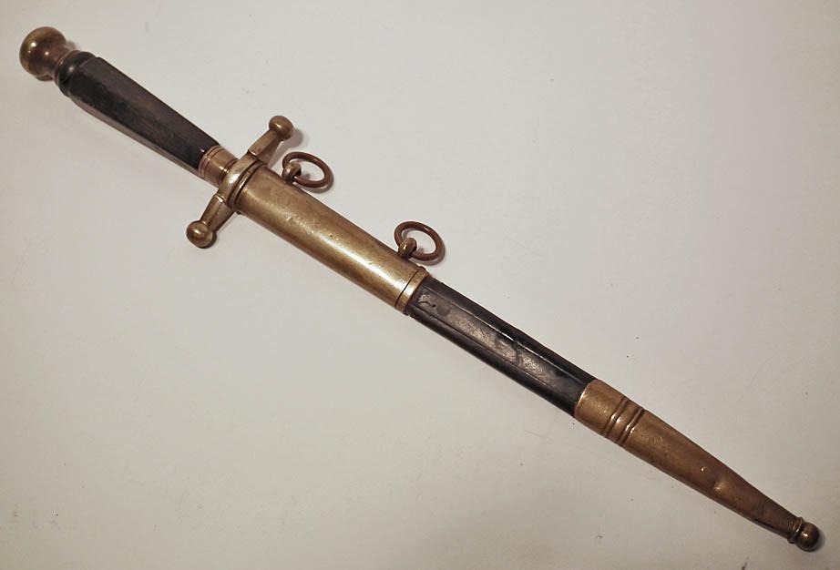 Antique Royal Danish Naval Or Army Officer’s Dirk Dagger