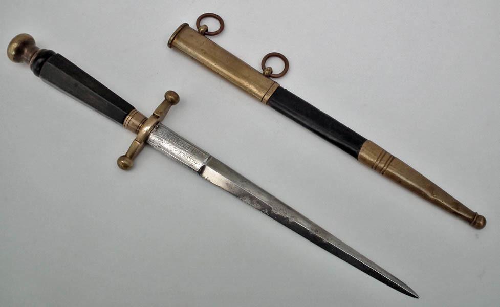 Antique Royal Danish Naval Or Army Officer’s Dirk Dagger