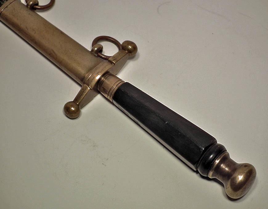 Antique Royal Danish Naval Or Army Officer’s Dirk Dagger