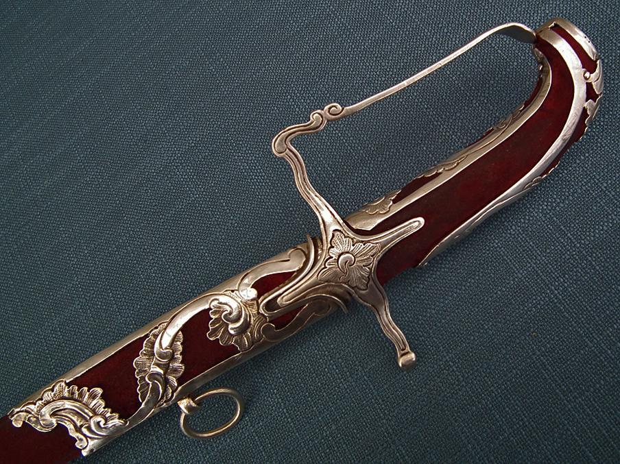 SOLD Antique 18th century Silver Mounted Hungarian Aristocrat Hussar Sword