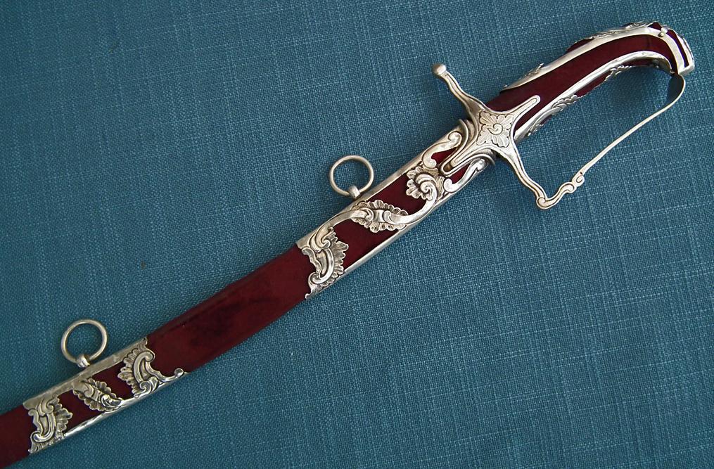 SOLD Antique 18th century Silver Mounted Hungarian Aristocrat Hussar Sword