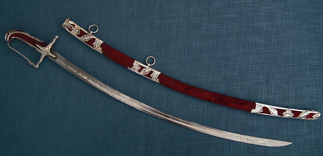 SOLD Antique 18th century Silver Mounted Hungarian Aristocrat Hussar Sword