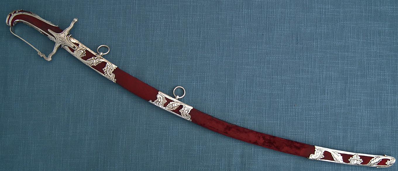 SOLD Antique 18th century Silver Mounted Hungarian Aristocrat Hussar Sword