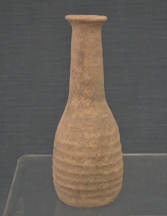 Ancient Roman Terracotta Perfume Flask Unguentarium 1st - 2nd century AD