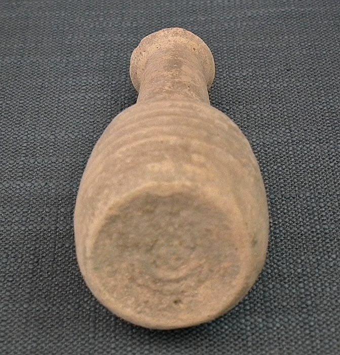 Ancient Roman Terracotta Perfume Flask Unguentarium 1st - 2nd century AD