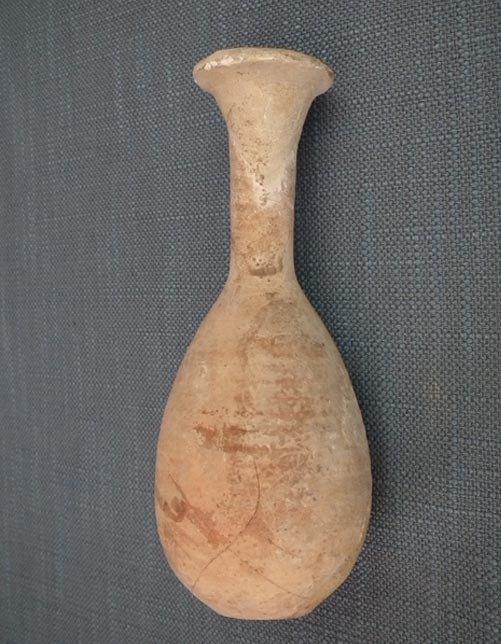 Ancient Roman Terracotta Perfume Flask Unguentarium 1st - 2nd century A.D
