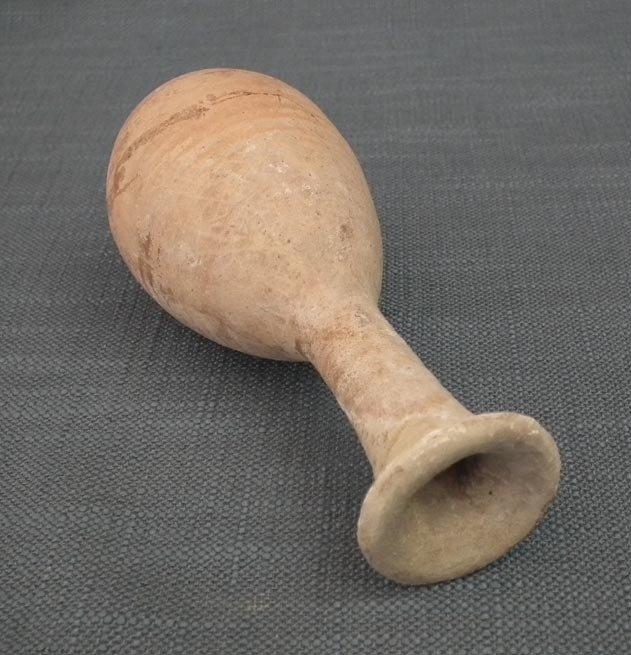 Ancient Roman Terracotta Perfume Flask Unguentarium 1st - 2nd century A.D
