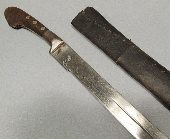 ANTIQUE, CENTRAL ASIAN, ISLAMIC SWORD SHASHKA, 18th-19th century