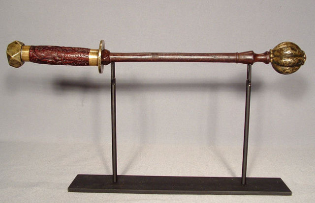 ANTIQUE CHINESE MACE, 17th -18th century