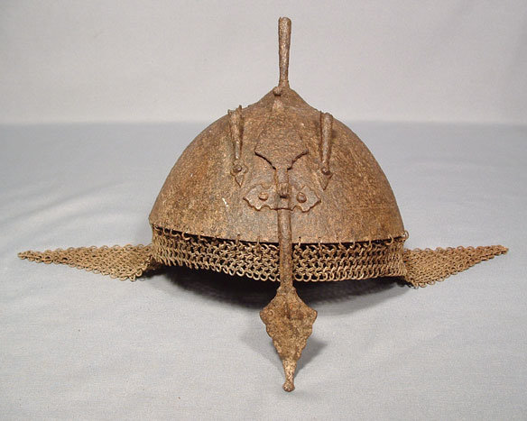 AANTIQUE INDO PERSIAN HELMET KULAH KHUD, 18th century