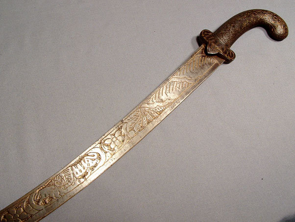 ANTIQUE INDO PERSIAN HUNTING SWORD, 19th century