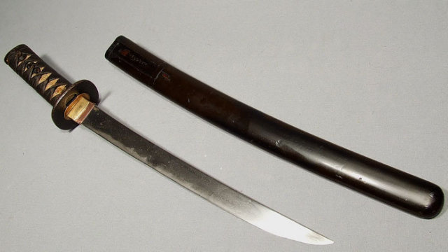 ANTIQUE JAPANESE SAMURAI SWORD WAKIZASHI, KOTO PERIOD