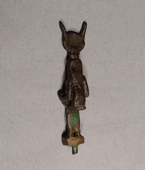 Ancient Egyptian Bronze Figure of Isis With