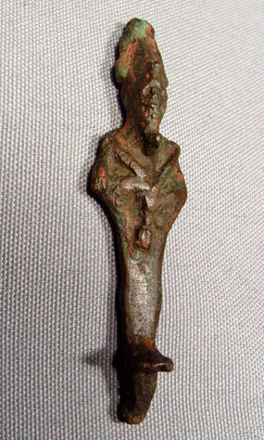 Ancient Egyptian Bronze Figure of Osiris,