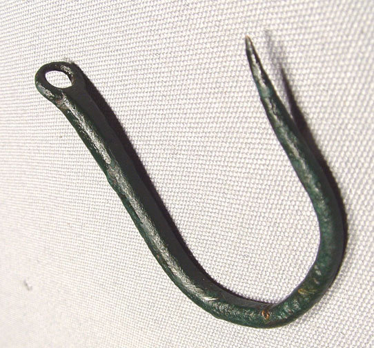 Ancient Greek Fishermen Bronze Fish Hook,