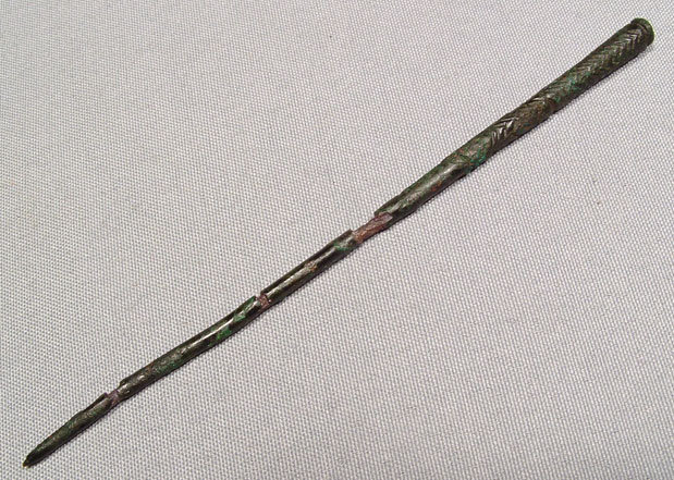 Ancient Luristan Bronze Cloaks Pin, 12th -8th