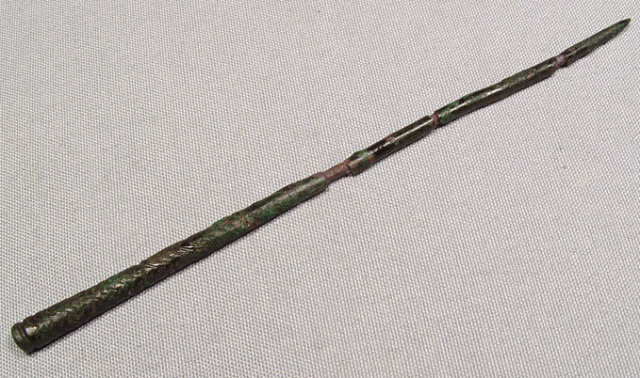 Ancient Luristan Bronze Cloaks Pin, 12th -8th