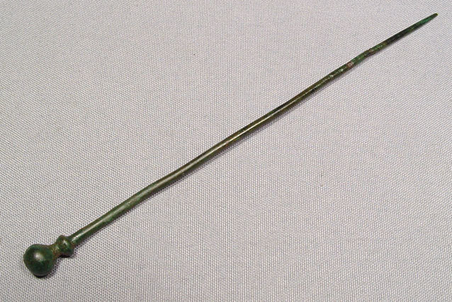 Ancient Luristan Bronze Garments Pin, 12th -8th century BC