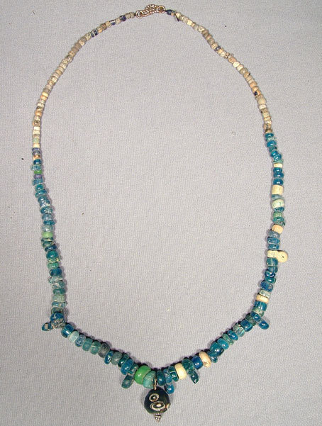 SOLD Ancient Roman Glass Beads Necklace, 2nd-3rd