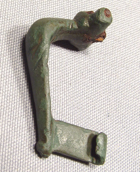 Antique Roman Fibula Bronze Brooch, 1st -3rd century AD