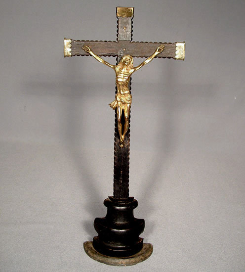 Antique 17th century Baroque Crucifix Cross