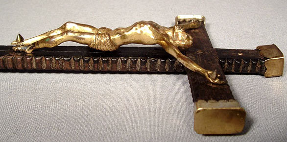 Antique 17th century Baroque Crucifix Cross