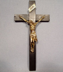 Antique Spanish Crucifix, Baroque, 17th Century