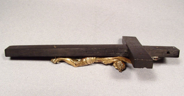 Antique Spanish Crucifix, Baroque, 17th Century