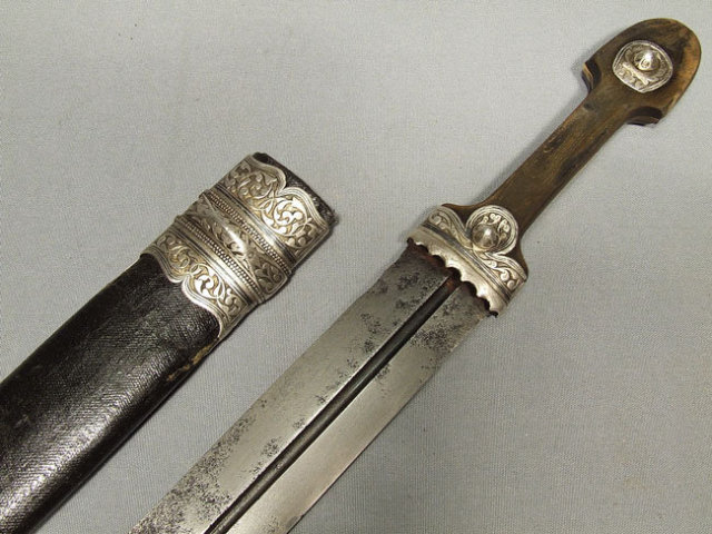 Antique Cossack Russian Sword Kindjal, 19th century